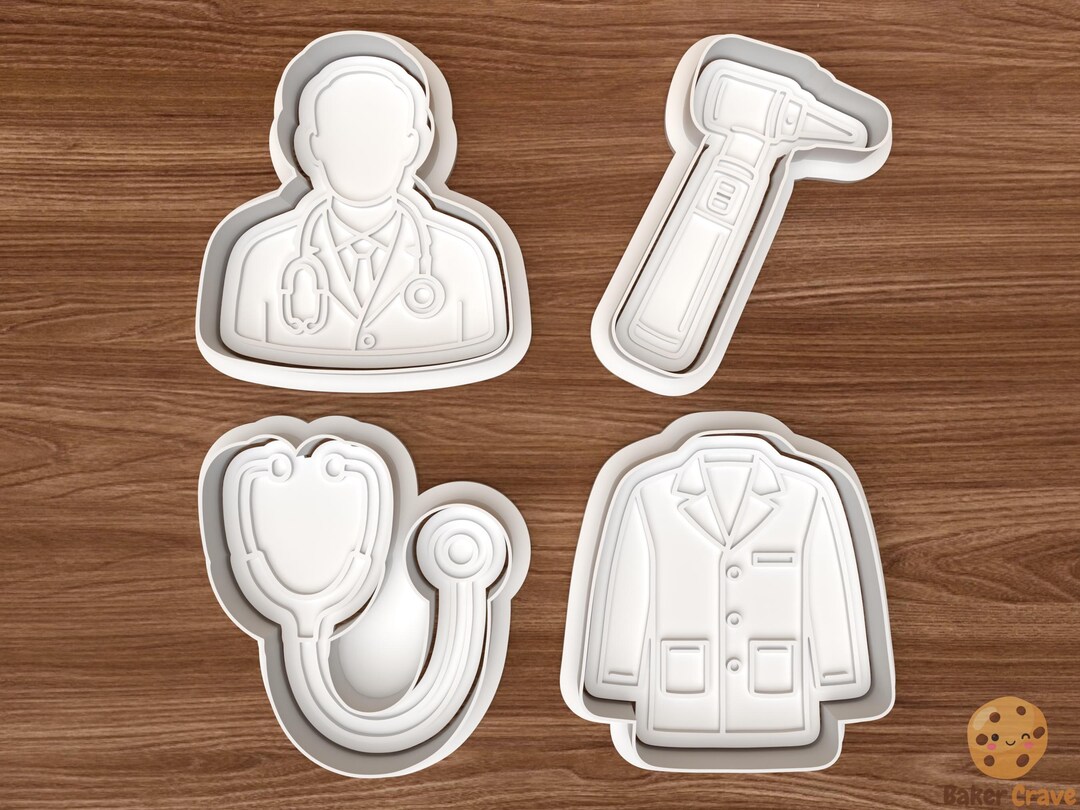 Doctor Cookie Cutter Set STL File – 3D Printing Digital File – Instant ...