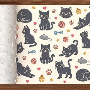 Rullo con texture a motivo di gatto - File STL per stampa 3D - Download immediato