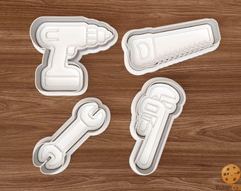 Tool Cookie Cutter Set STL File – 3D Printing Digital File – Instant Download