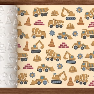 Construction Trucks Textured Roller STL File – 3D Printing Digital File – Instant Download