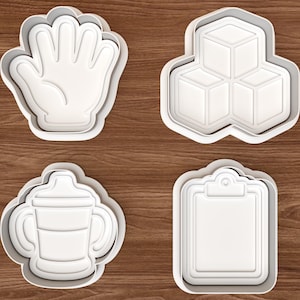 Occupational Therapy Cookie Cutter Set – 3D Printing Digital File – Instant Download