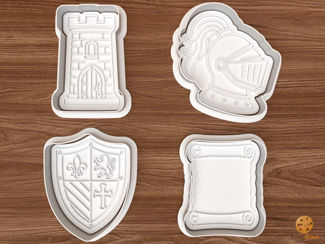 Medieval Kingdom Cookie Cutter Set STL File – 3D Printing Digital File ...