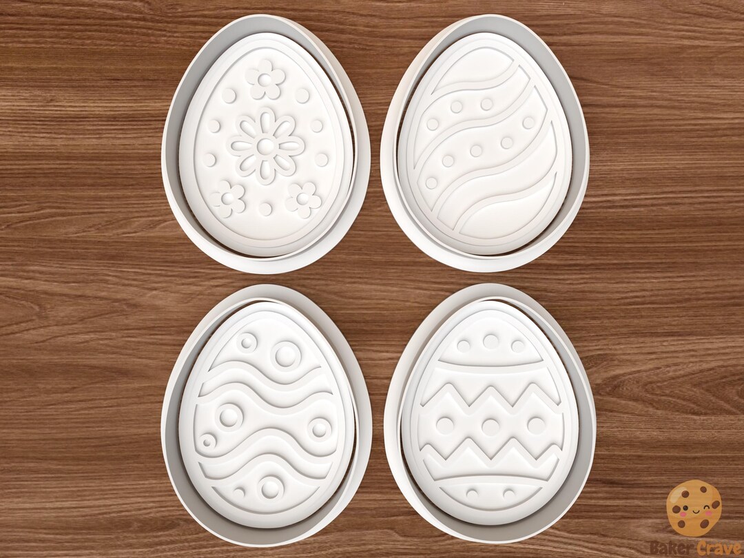 Easter Egg Cookie Cutter Set STL – 3D Printing Digital File – Instant ...