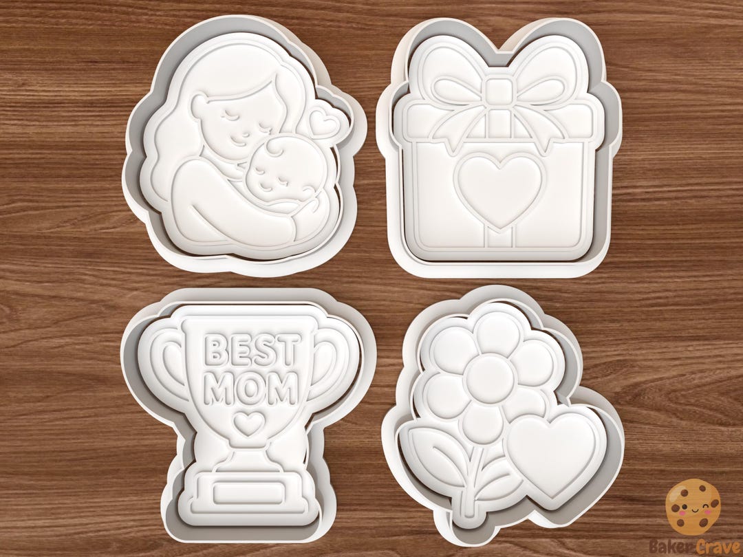 Mom Cookie Cutter Set STL File – 3D Printing Digital File – Instant ...