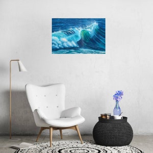 Ocean wave, element, art, wall decor Digital format