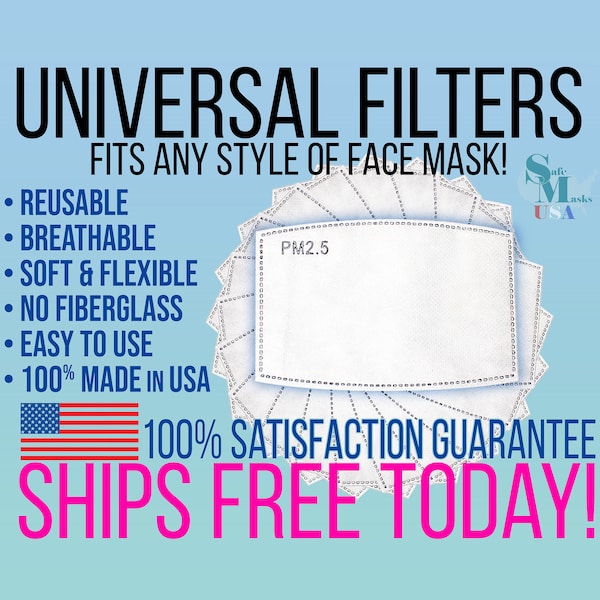 Face Mask With Filter - Etsy