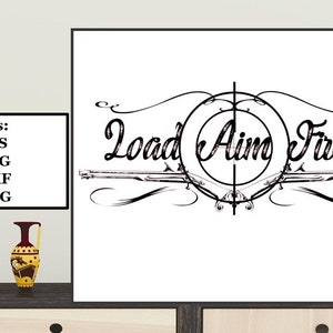 Carica file digitale Aim Fire 3, SVG, PNG, DXF, eps