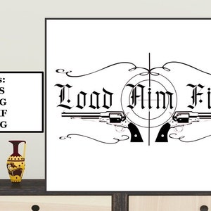 Carica il file digitale Aim Fire 5, SVG, PNG, DXF, eps
