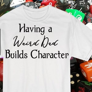 変な父親がキャラクターテキストを構築します デジタルファイル、SVG、PNG、DXF、eps