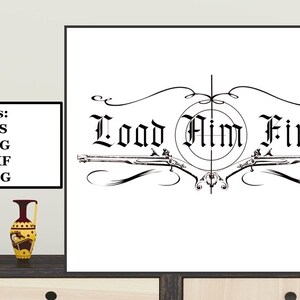 Carica Aim Fire 4 File digitale, SVG, PNG, DXF, eps