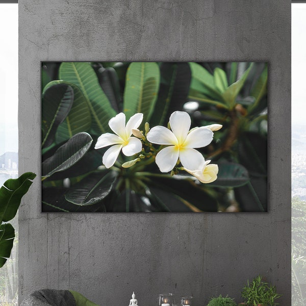 Bali Wandbild, Frangipani Bild, verschiedene Materialien und Größen