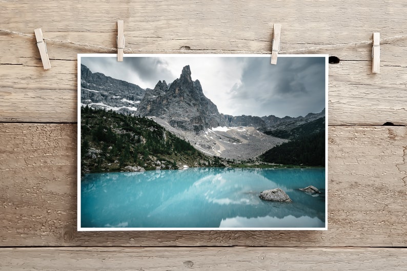 south tyrol mountain picture Printable wall art mountain lake print dolomites