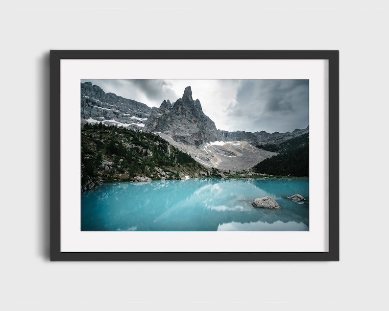 south tyrol mountain picture Printable wall art mountain lake print dolomites