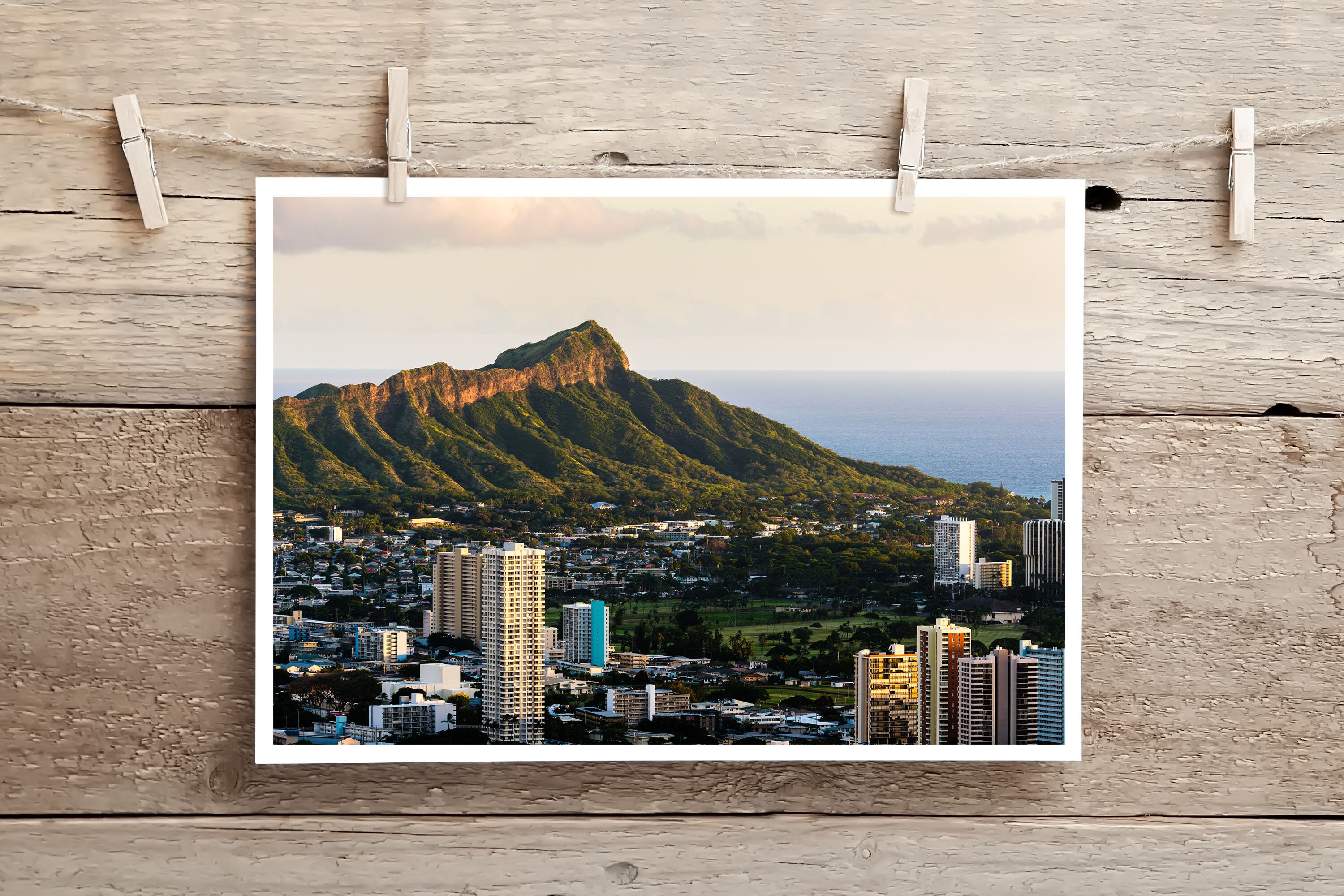 Hawaii Posters Honolulu Landmarks Various Photo Papers and Etsy