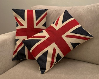 union jack lumbar pillow