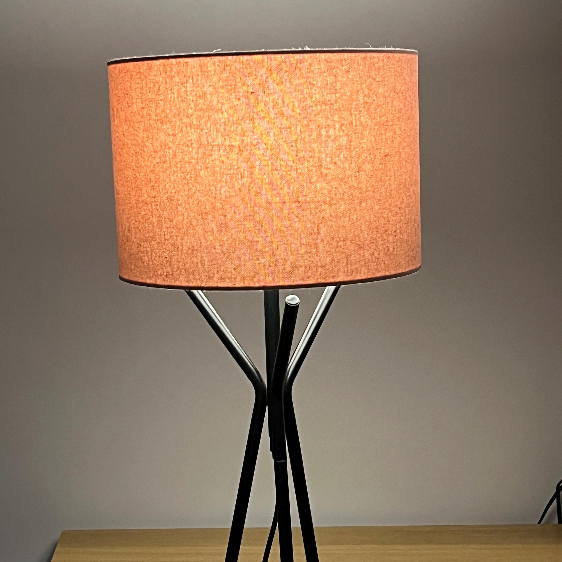 ‪‪❤︎‬ Pink, Eco Friendly Recycled Fabric Handmade, Drum Lampshade
