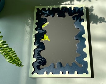 Wooden mirror - wall mirror - lasercut mirror - decorative mirror - wooden mirror - unusual mirror