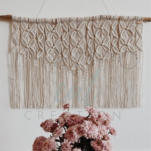 Blossom macrame wall hanging\modern macrame\wall art\handmade\home decor