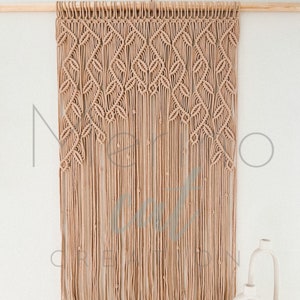 Wisteria macrame curtain, door curtain, window curtain, handmade curtain, room divider, home decor
