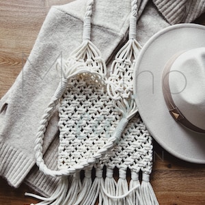 Mermaid Macrame Net Bag, Handmade Purse, Bag, Boho Style Bag, Macrame, Handmade gift