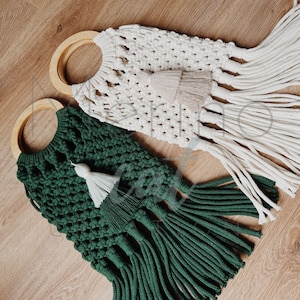 Mermaid Macrame Handbag: Handmade Organic Cotton Boho Purse