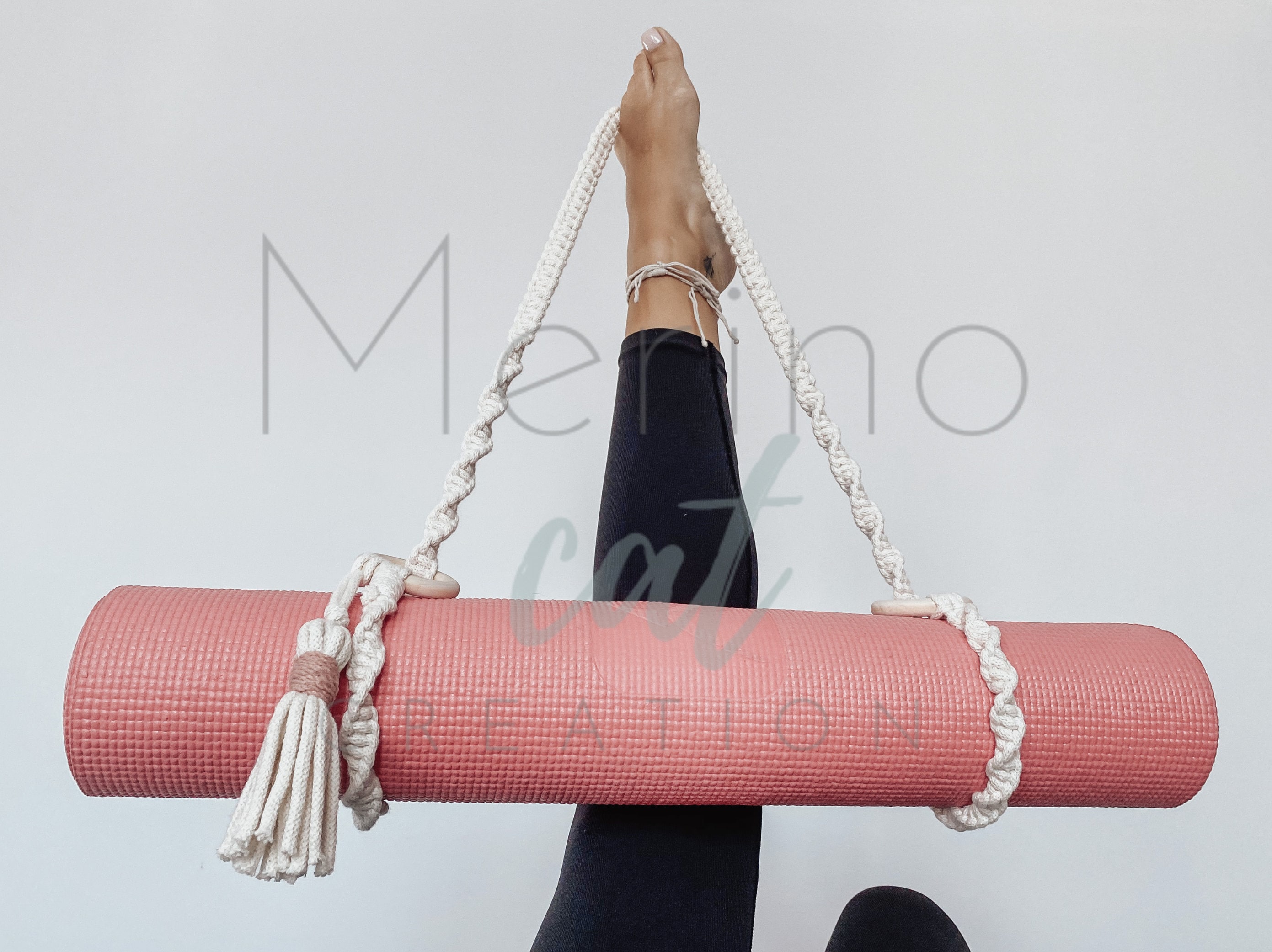 Macrame Yoga Mat Strap, Yoga Mat Carrier, Sport Mat Strap, Yoga