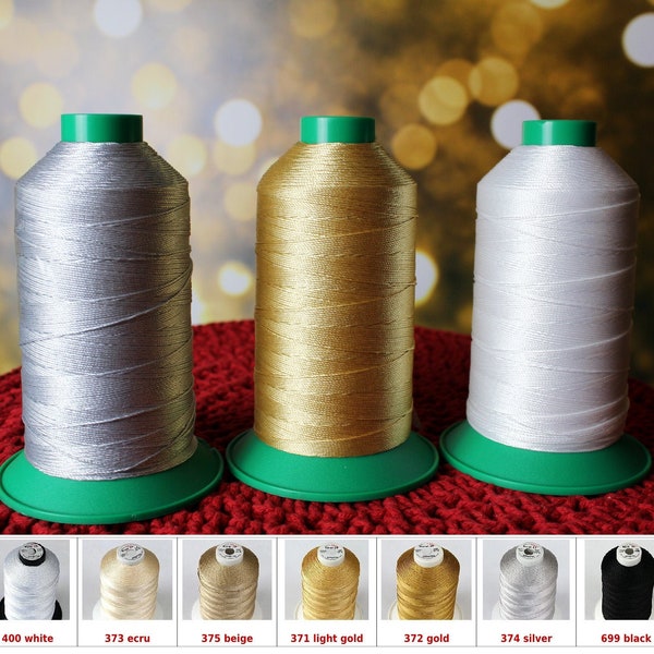 Brillant crochet thread taille 18, fil décoratif brillant, fil fin KORAL 18, 250g / 8,82 oz cadeau pour l’amant au crochet, bobine de fil au crochet