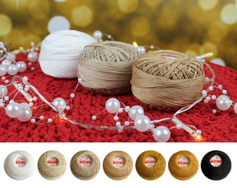 Size 10 Crochet Thread: Mercerized Cotton Yarn for Tatting