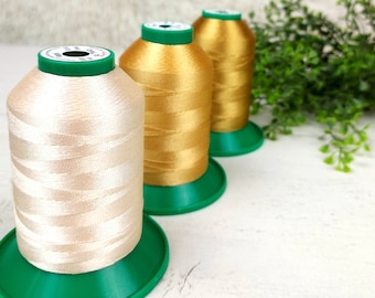 Thin Shiny Thread for Jewelry Making, Glossy Decorative Tatting Thread Size 35, Thread Spool OPAL, 1000m / 1093 yds, Gift for Crochet Lover