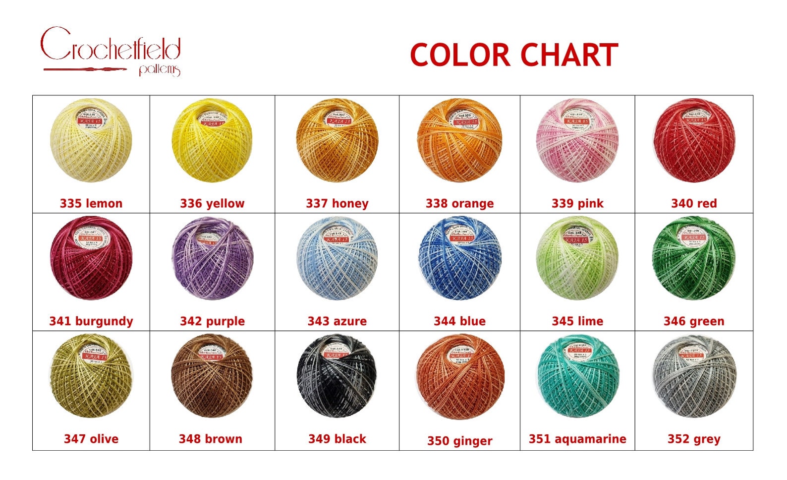 Shaded Crochet Thread Size 15 Gradient Mercerized Cotton Etsy