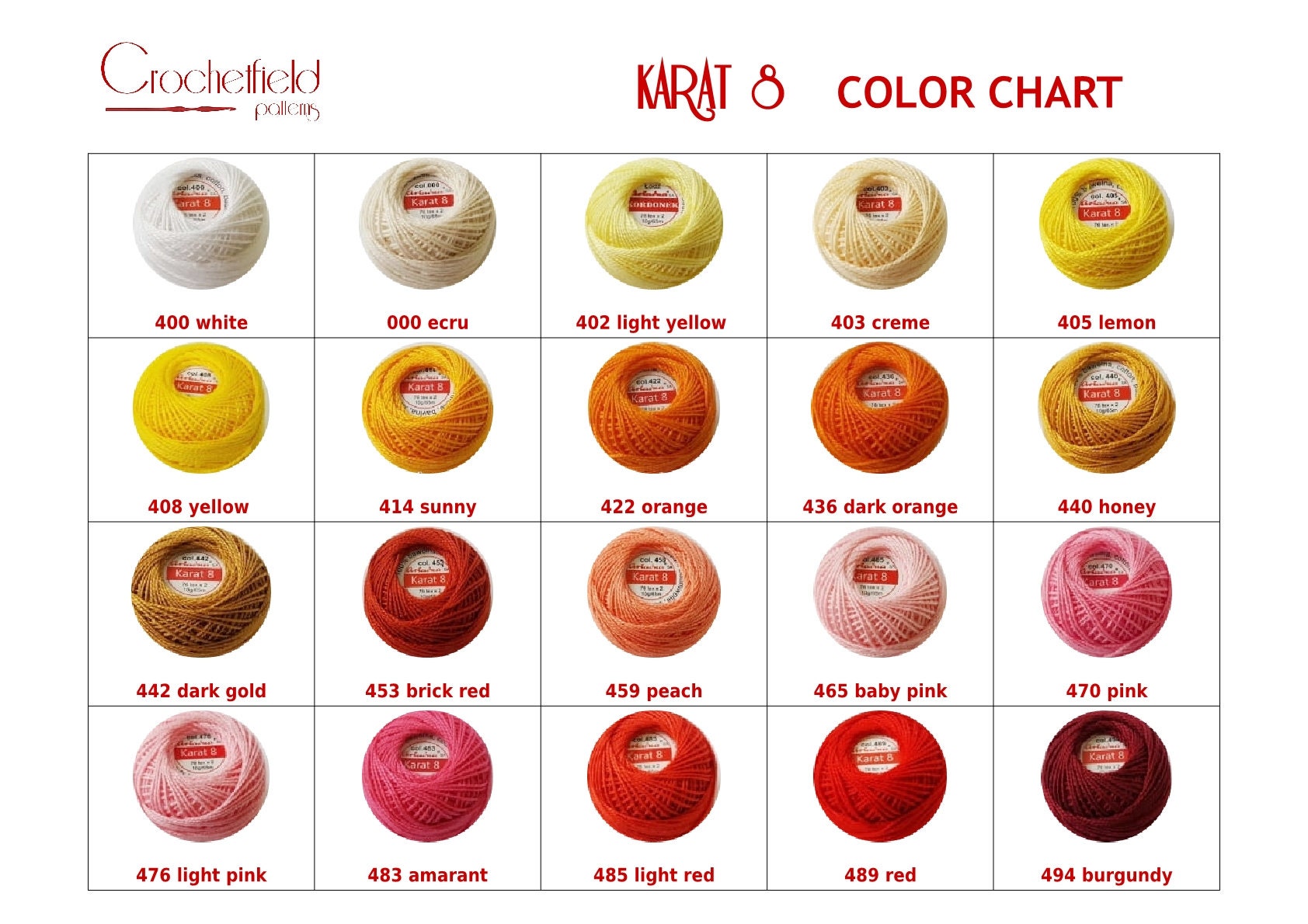 Crochet Thread Size 8, Embroidery Thread, Cotton Yarn Skeins, Fine