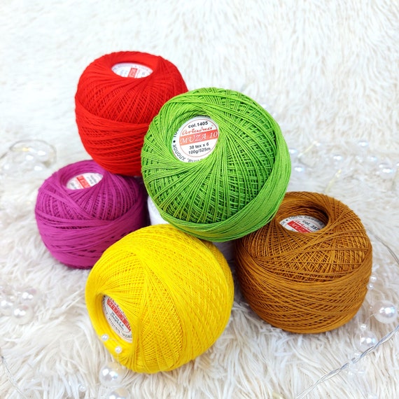 Alize Miss cotton crochet thread size 10 mercerised cotton thread for  crochet do 