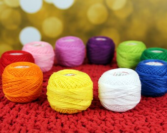 100% Cotton Embroidery Thread - 10G Assorted Color Ball