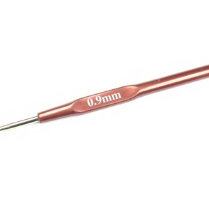 Stahl Häkelnadel mit HenkelGröße 0,9 mm, Häkelnadel spitze, Häkelnadel für feine Spitze, ergonomische Häkelnadel, Häkelwerkzeug,