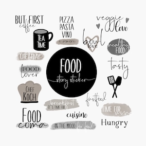 80+ INSTAGRAM STORY STICKER | Set Food