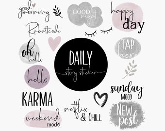 50+ INSTAGRAM STORY STICKER | Set Daily