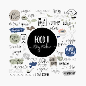 110+ INSTAGRAM STORY STICKER | Set Food ll