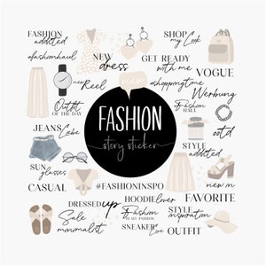 80+ INSTAGRAM STORY STICKER | Set Fashion