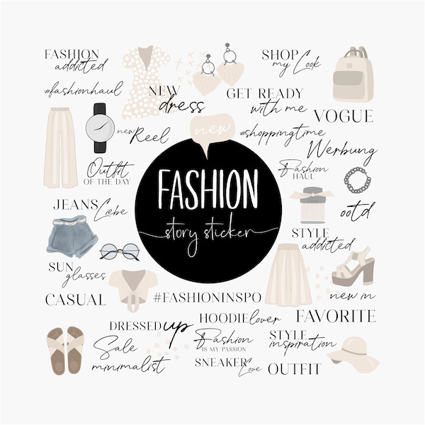 80+ INSTAGRAM STORY STICKER | Set Fashion