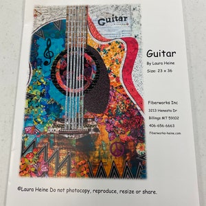 Guitar pattern by Laura Heine for Fiberworks Inc