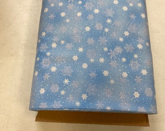 1/2 yard increments of 532 Lanscape Medley Snowflakes by Elizabeth Studios