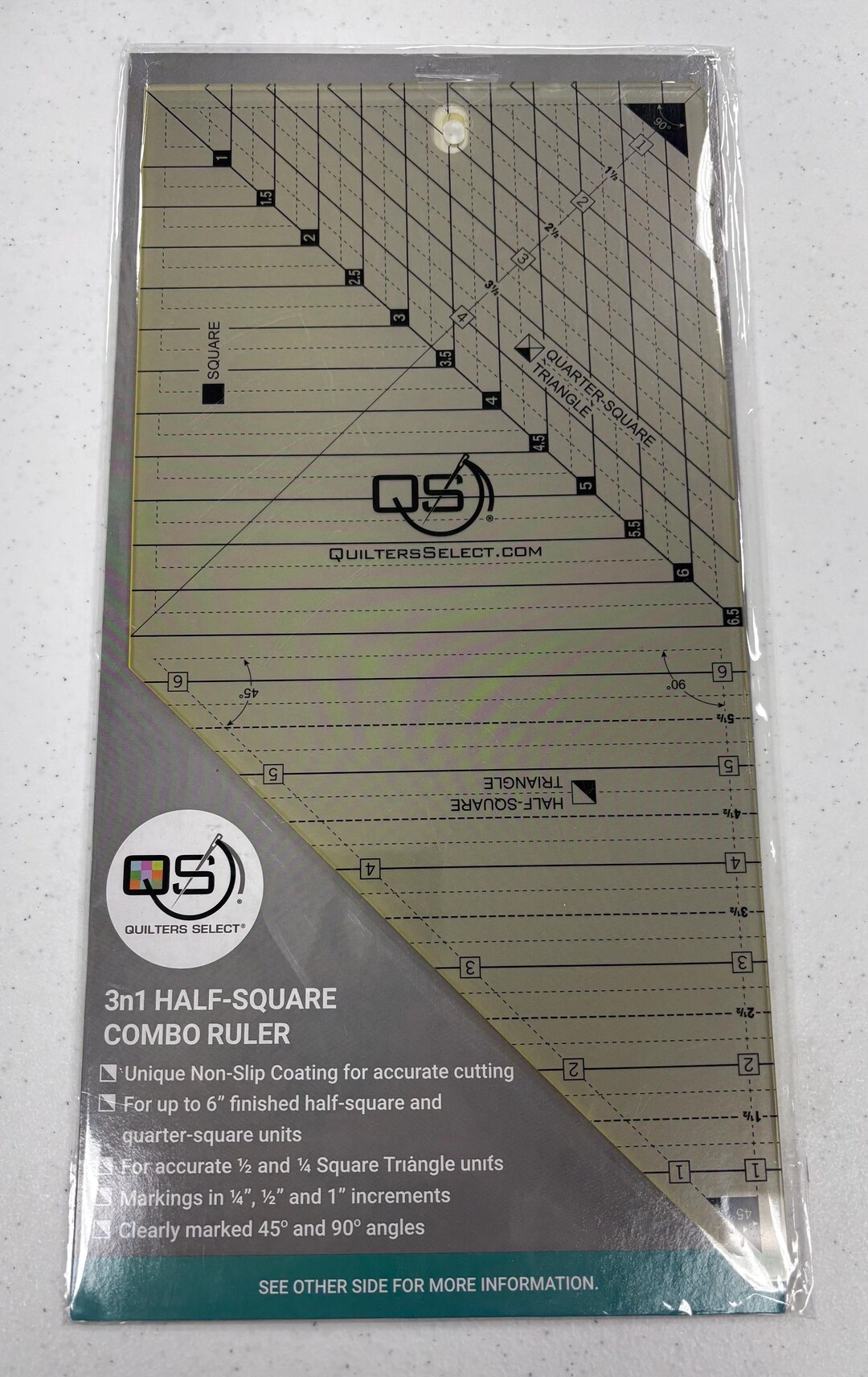 Trisquare Ruler Vs Engineering Square QS-TRIQU Tri/square 3in1 Half Square Combo Ruler by Quilters Select - Etsy
