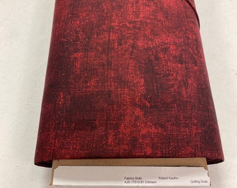 1/2 yard increments of AJS-17513-91 Crimson Chalk & Charcoal by Robert Kaufman