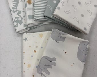 7 Half Yard Pack of To the Moon and Back Saga #2 by Moda