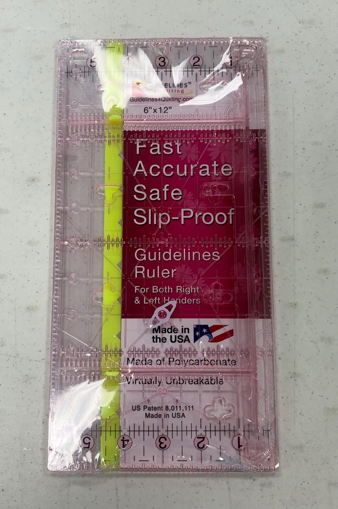 Video Guidelines Ruler GL 612FG Guidelines Ruler 6x12 by Guidelines 4 Quilting - Etsy