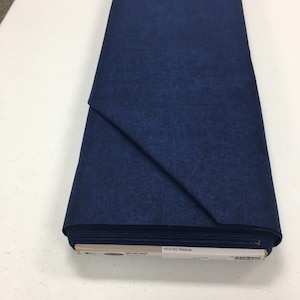 1/2 yard increments of Dk Blue Melange Basics for Blank Quilting 4509-602