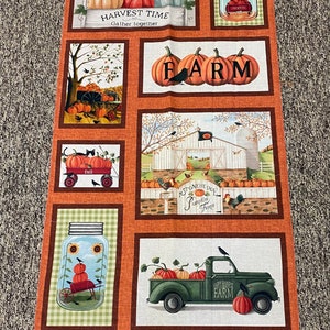 Harvest Farm panel by Benartex fabrics