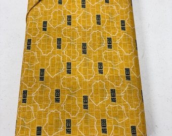 1/2 Yard increments of 120-26571 Wisconsin Pride Gold Packers Colors by Paintbrush Studios