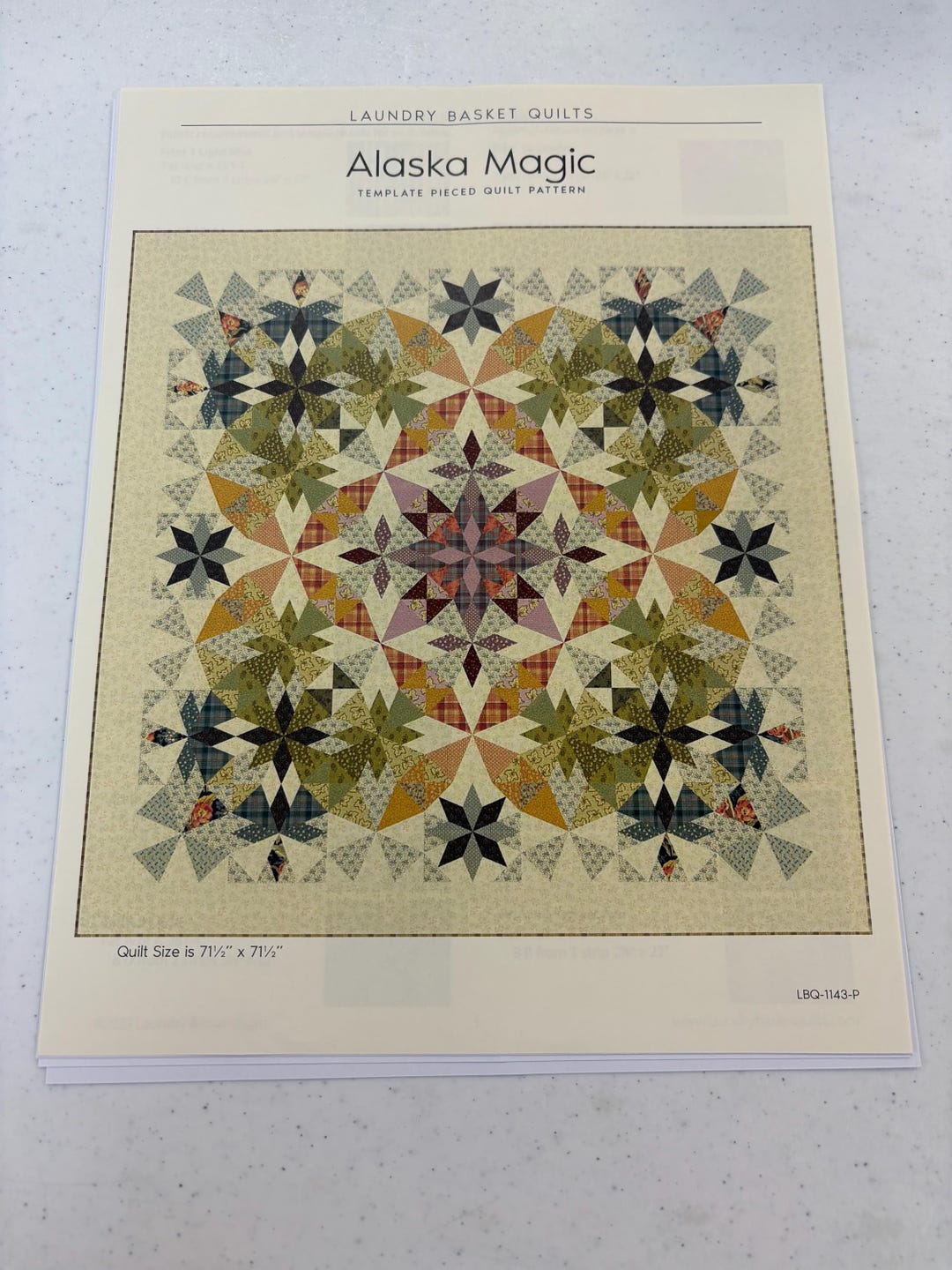 LBQ-1143-P Alaska Magic Pattern 71.5 X 71.5 - Etsy