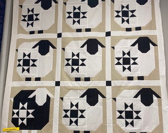 Wooly Stars Sheep Quilt Kit 62 X 62